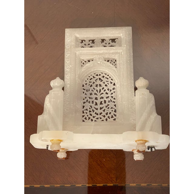 Antique Middle Eastern White Alabaster Carving For Sale - Image 4 of 5