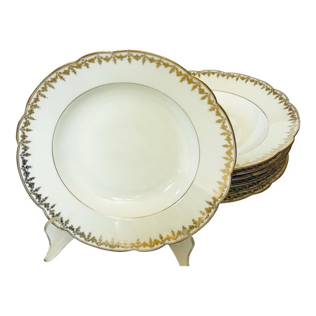 Antique Limoges Soups, Set of 7 For Sale