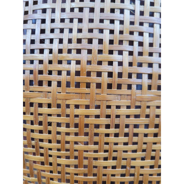 Mid 20th Century Asian Woven Bamboo Herb Basket For Sale - Image 5 of 10