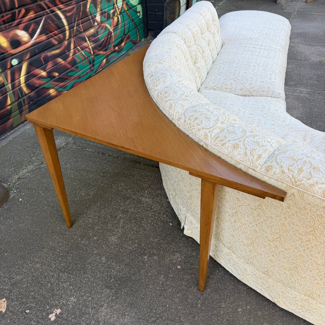 Erwin Lambeth Erwin Lambeth Mid Century Modern Sectional With Custom Sofa Table For Sale - Image 4 of 12
