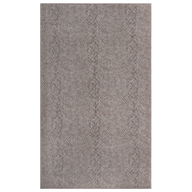 Contemporary Snake Design Handmade Wool Rug by Doris Leslie Blau For Sale