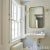 Schumacher SAMPLE - Schumacher Emma Stripe Narrow Wallpaper In Stone For Sale - Image 4 of 4