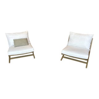 Harbour Outdoor "Nature Boy" Teak Easy Chairs — Set of 2 For Sale