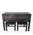 1990s Vintage Black Rustic 5 Drawer Butterfly Hardware Ming Style Leg Console Table For Sale - Image 5 of 11