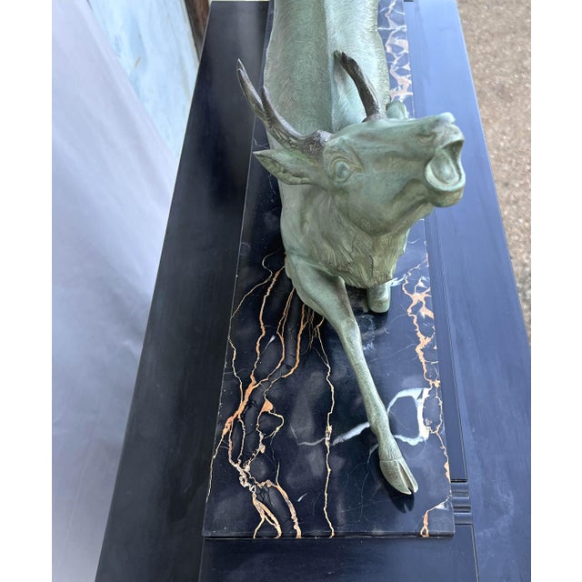 Large Art Deco Bronze Deer from Hugonnet For Sale - Image 18 of 18