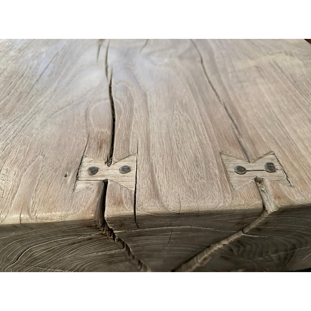 2010s Andrianna Shamaris Century Old Teak Wood Coffee Table For Sale - Image 5 of 18
