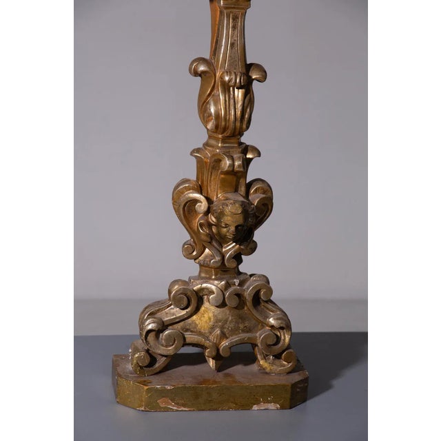 Gilded Wooden Lamps by Pietro Cipriani, 1880s, Set of 2 For Sale - Image 11 of 12