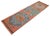 Textile Mythological Runner Rug Hand-Knotted 2'9"x9'6" Vibrant Orange Turkish Rug Kitchen Runner Extraterrestrial Motif For Sale - Image 7 of 14