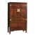 Vintage Cabinet with Paintings, 1950s For Sale - Image 4 of 4