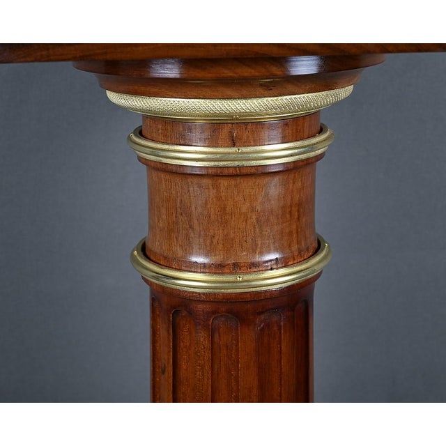 Napoleon III Style Swivel Column in Mahogany, 1900 For Sale - Image 6 of 18