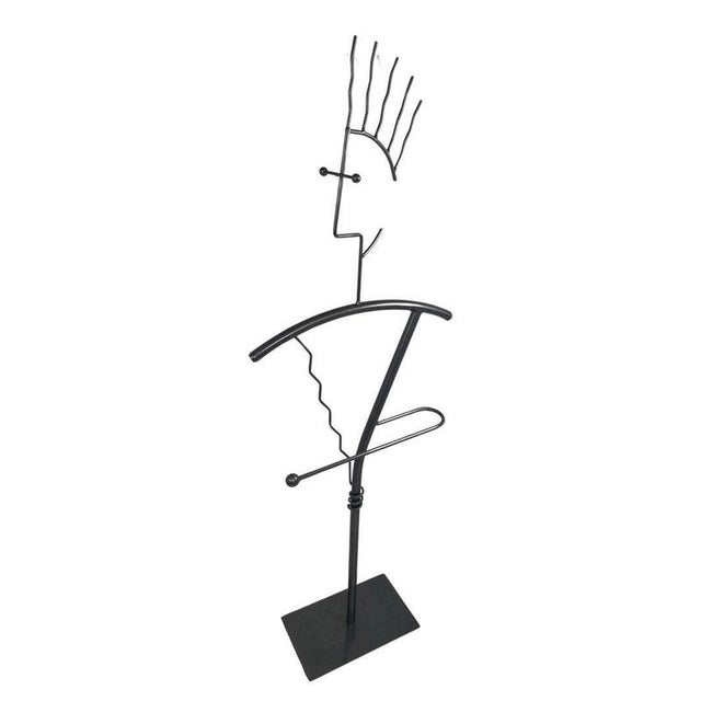 Metal Postmodern Gray Valet Stand For Sale - Image 7 of 7