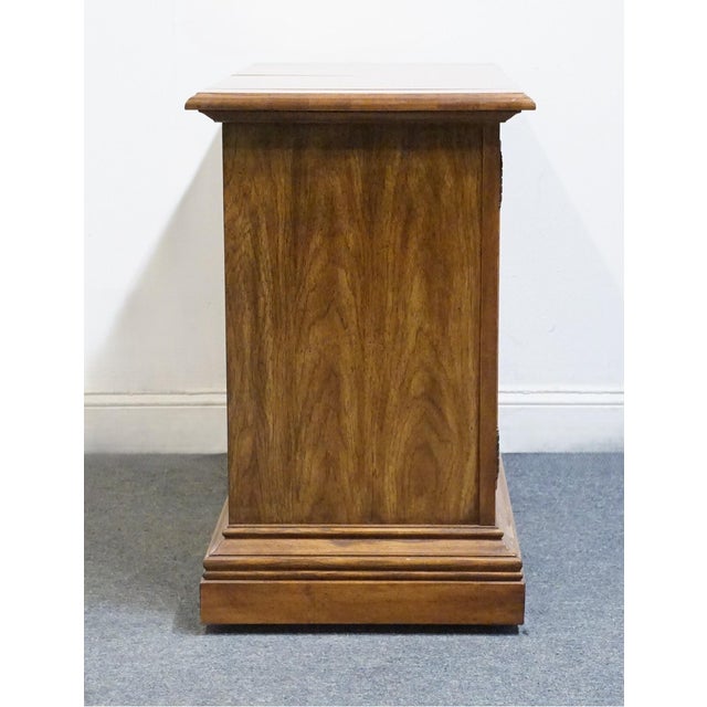 Stanley Furniture Walnut Italian Mediterranean Style 62" Flip Top Server Buffet For Sale - Image 18 of 18