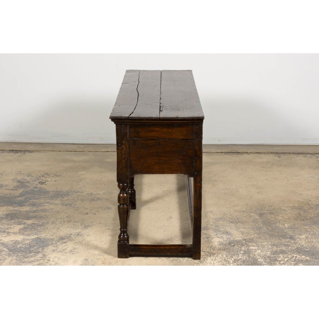 Late 18th Century English Oak Dresser Base or Server For Sale - Image 12 of 18