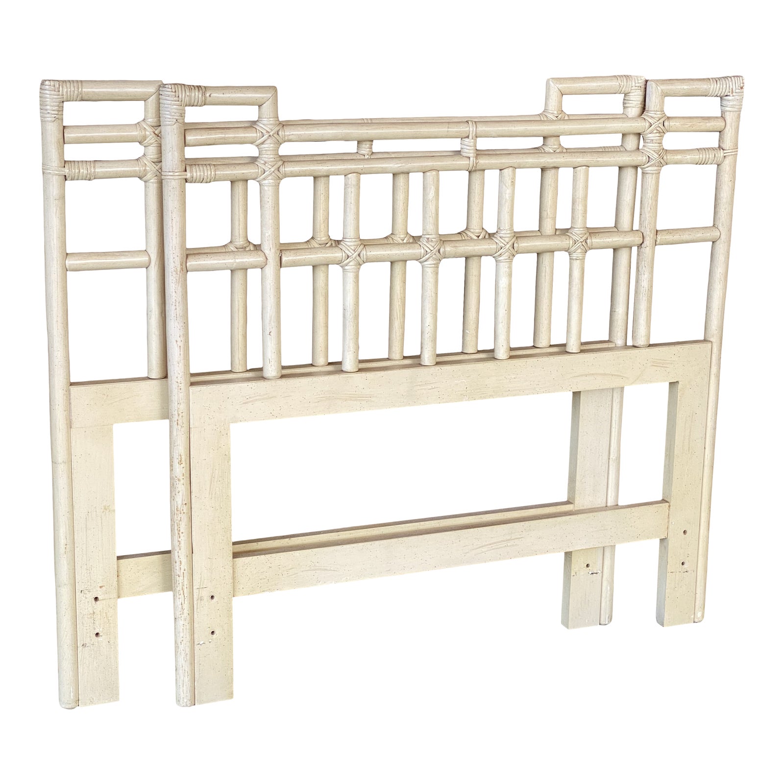 Vintage Ficks Reed Bamboo Twin HeadboardsPair Chairish