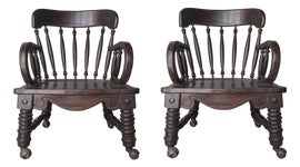 Example of Rustic European Windsor Chairs