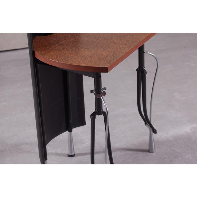 Black Small Vintage La Vuelta Desk by Perry King and Santiago Miranda for Akaba, Spain, 1980s For Sale - Image 8 of 16