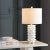 2020s Textured Table Lamp in White & Gold - a Pair For Sale - Image 5 of 8