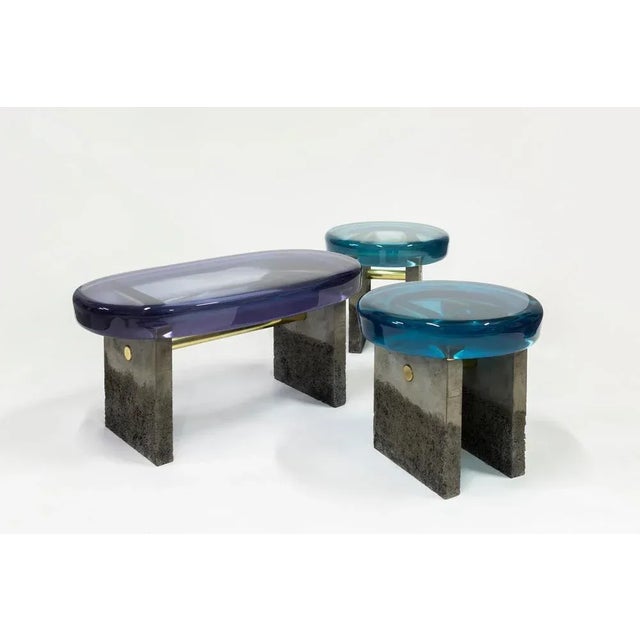 Contemporary Golia Stool by Dear & Aurel For Sale - Image 3 of 11
