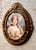 French 19th Century German Painted Porcelain Miniature Portrait of Queen Louise of Prussia in Ornate Louis XVI Style Gilt Bronze Frame For Sale - Image 3 of 6