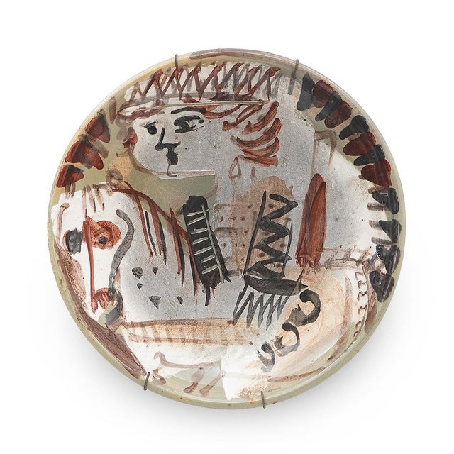 Knight Ceramic Plate by Emanuele Luzzati for Pozzo Garitta of Albisola, 1970s For Sale - Image 12 of 12