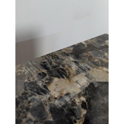 Stone Art Deco Bedside Table in Breccia Marble For Sale - Image 7 of 8