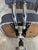 Vintage Swivel Office Chair in Grey Chrome Faux Leather in the style of Roneo, 1950s For Sale - Image 17 of 18