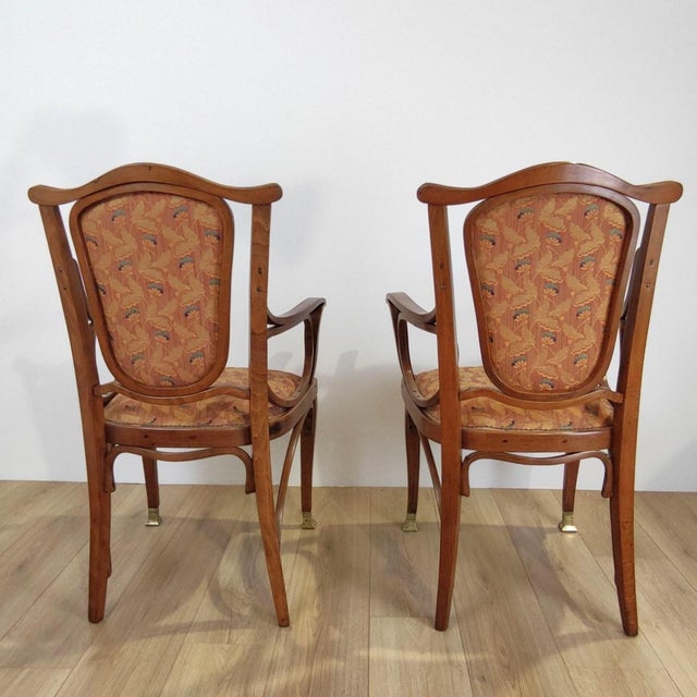 Early 20th Century Chairs from Jacob & Josef Kohn, Austria, Set of 2 For Sale - Image 5 of 12