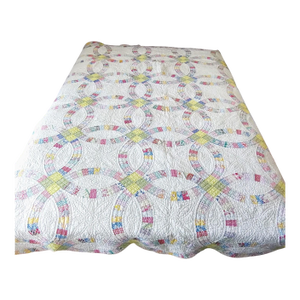Antique Double Wedding Ring Quilt