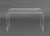 Plastic Modern Clear Acrylic Waterfall Table For Sale - Image 7 of 7