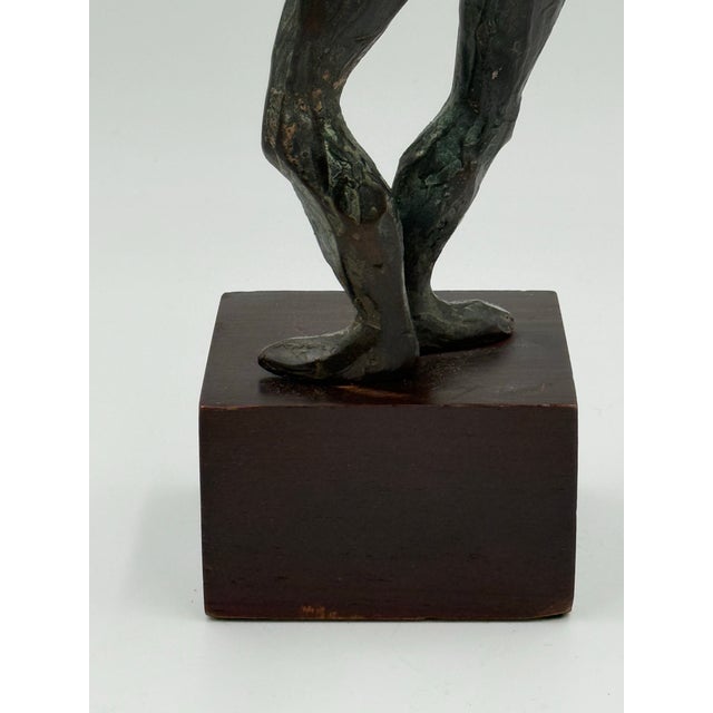 Vintage MCM Brutalist Bronze Sculpture For Sale - Image 10 of 12