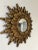 Mid-Century Modern Rare 1940s French Big 24" Convex Gold Gilt Sunburst Starburst Mirror For Sale - Image 3 of 10