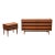 Mid Century Modern Walnut 6 Drawer 'First Edition' Dresser & Nightstand by Lane, C1960s, Attributed For Sale