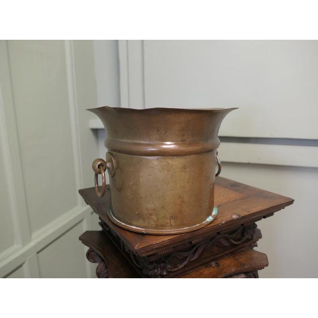 1930s Large Trench Art Planter with Brass Shell Case, 1930 For Sale - Image 5 of 8