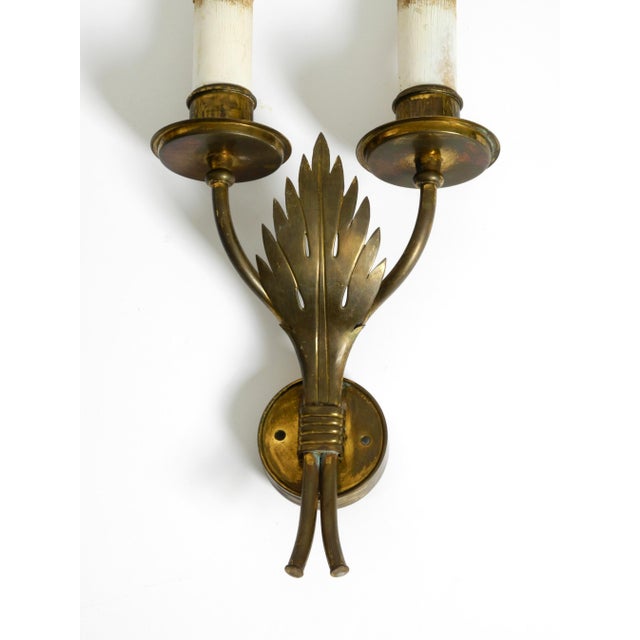 Gold Mid-Century Modern Brass Wall Lamps from Vereinigte Werkstätten, 1950s, Set of 2 For Sale - Image 8 of 18