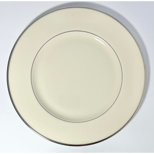 Contemporary 1980s Lenox “Montclair” Bone China Dinner Plates - a Pair For Sale - Image 3 of 5