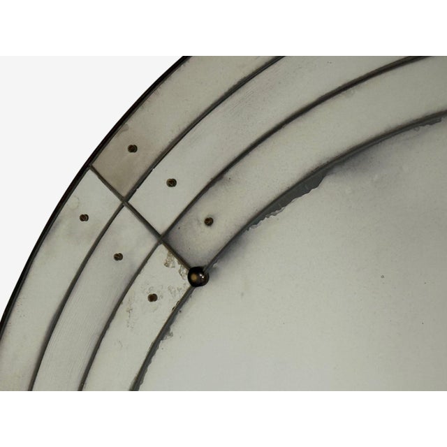 Art Deco Style, Antique Glass, Painted Wood, Round Venetian Wall Mirrors For Sale - Image 4 of 8