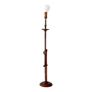 Antique Arts & Crafts Adjustable Floor Lamp For Sale