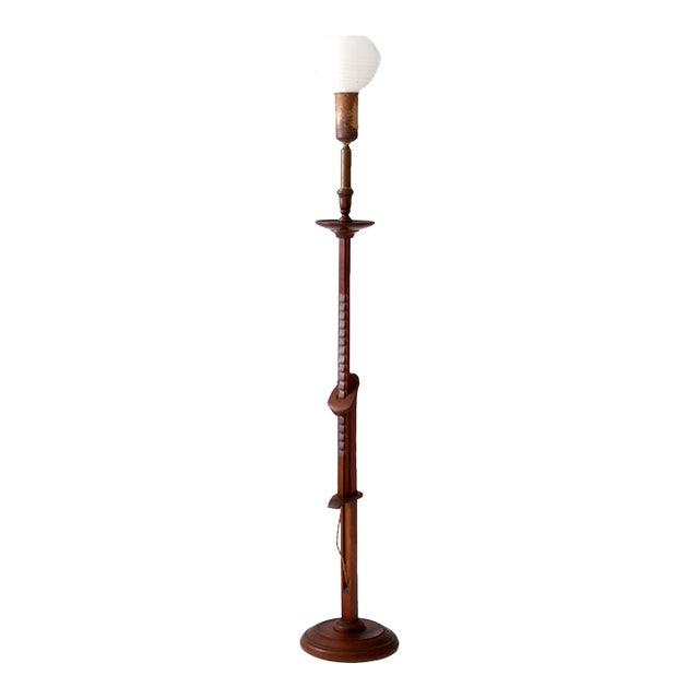 Antique Arts & Crafts Adjustable Floor Lamp For Sale