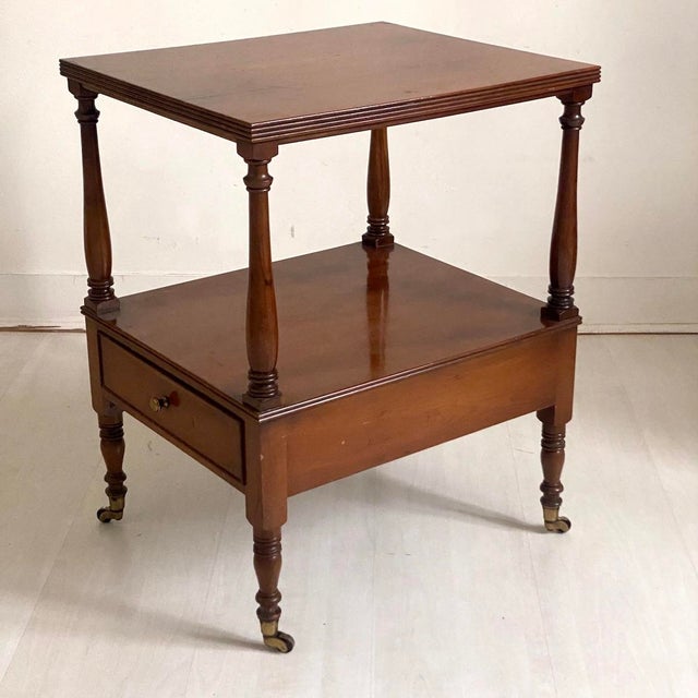 Antique Mahogany Veneer Side Table, 1890s For Sale - Image 9 of 9