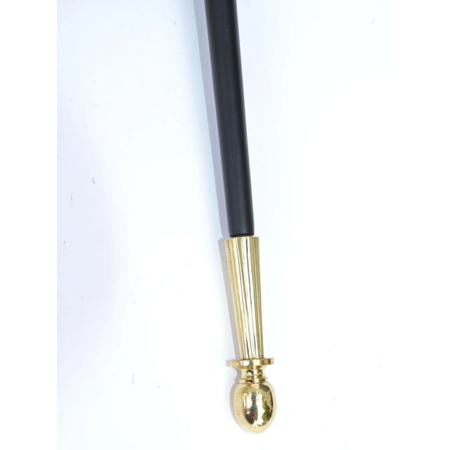 Maison Jansen French Pair of Bronze Hand Sconces Black Torch Mid-Century Modern For Sale - Image 9 of 13