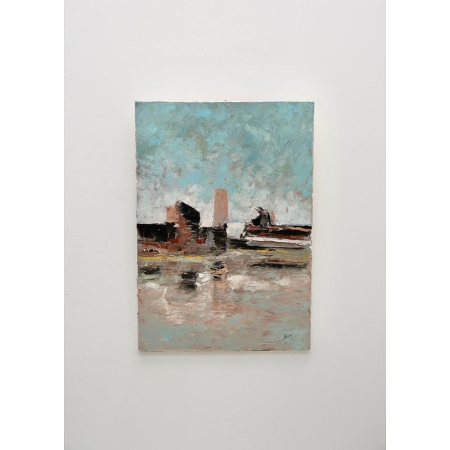 Delas, Landscape, 1990s, Oil on Canvas For Sale - Image 4 of 4