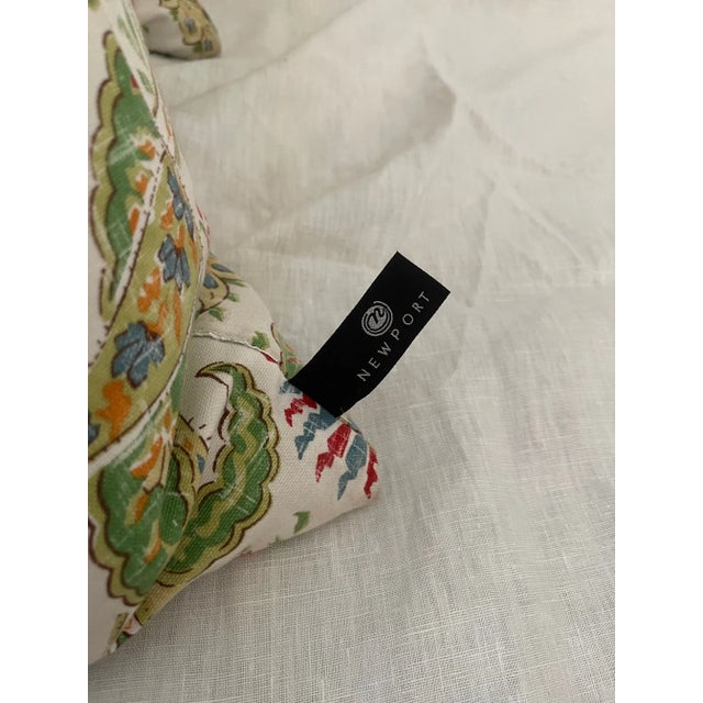 Textile Set of 3 Paisley/Floral Print Decor Pillows For Sale - Image 7 of 8