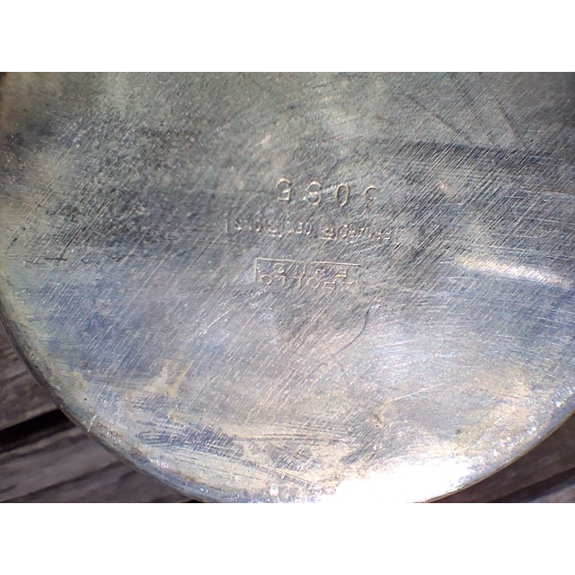 1930s Silverplate Brandy Sauce Warmer With Rosewood Handle For Sale - Image 4 of 4