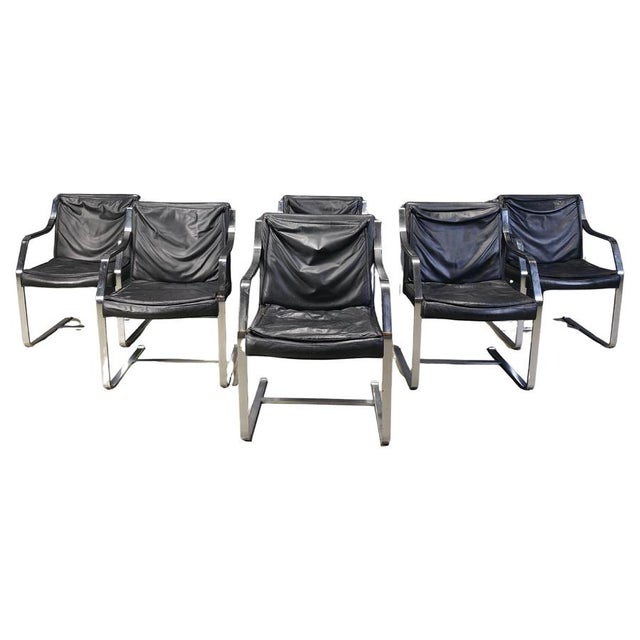 Armchairs by Rudolf Glatzel for Knoll Art Collection, 1980s, Set of 6 For Sale - Image 12 of 12