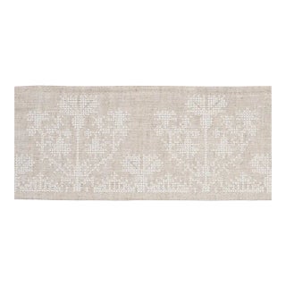 Schumacher Custis Embroidered Tape in Shell For Sale