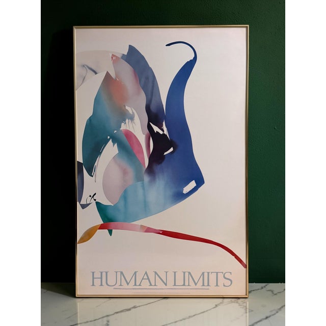 Vintage Peter Kitchell “Human Limits” Abstract Triptych – Set of 3 Framed Art Prints, 1985 For Sale - Image 10 of 14