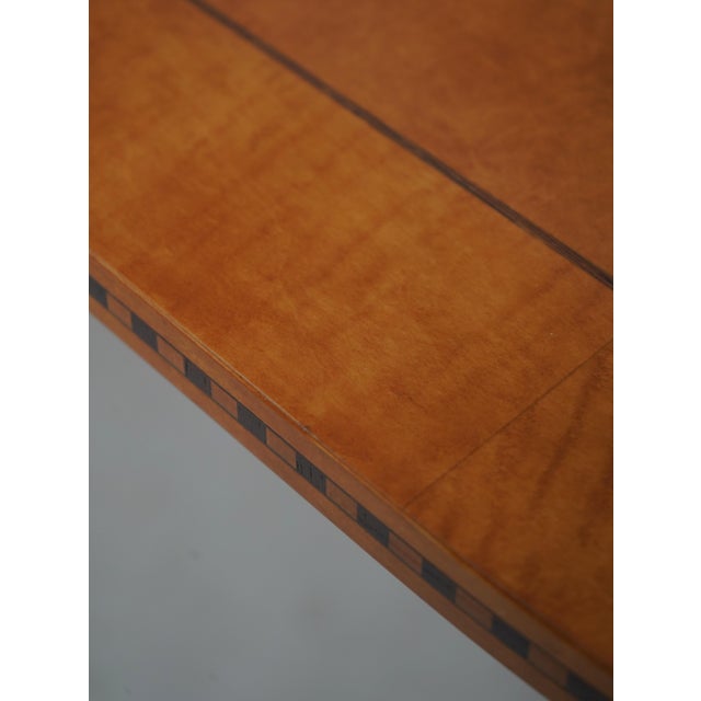 1980s Hickory White Genesis Biediermier Dining Room Table For Sale - Image 5 of 18