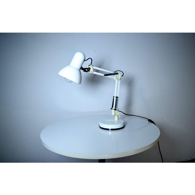Vintage Architectural White Desk Lamp, Germany, 1990s For Sale - Image 9 of 9