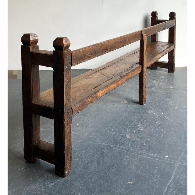 Vintage 18th Century Monumental Spanish Bench For Sale - Image 12 of 12
