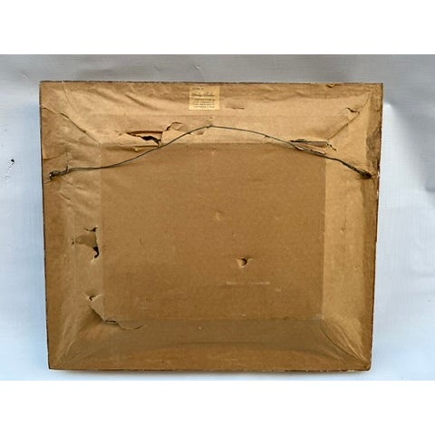 Textile Antique Dog Playing Piano Oil Painting For Sale - Image 7 of 13